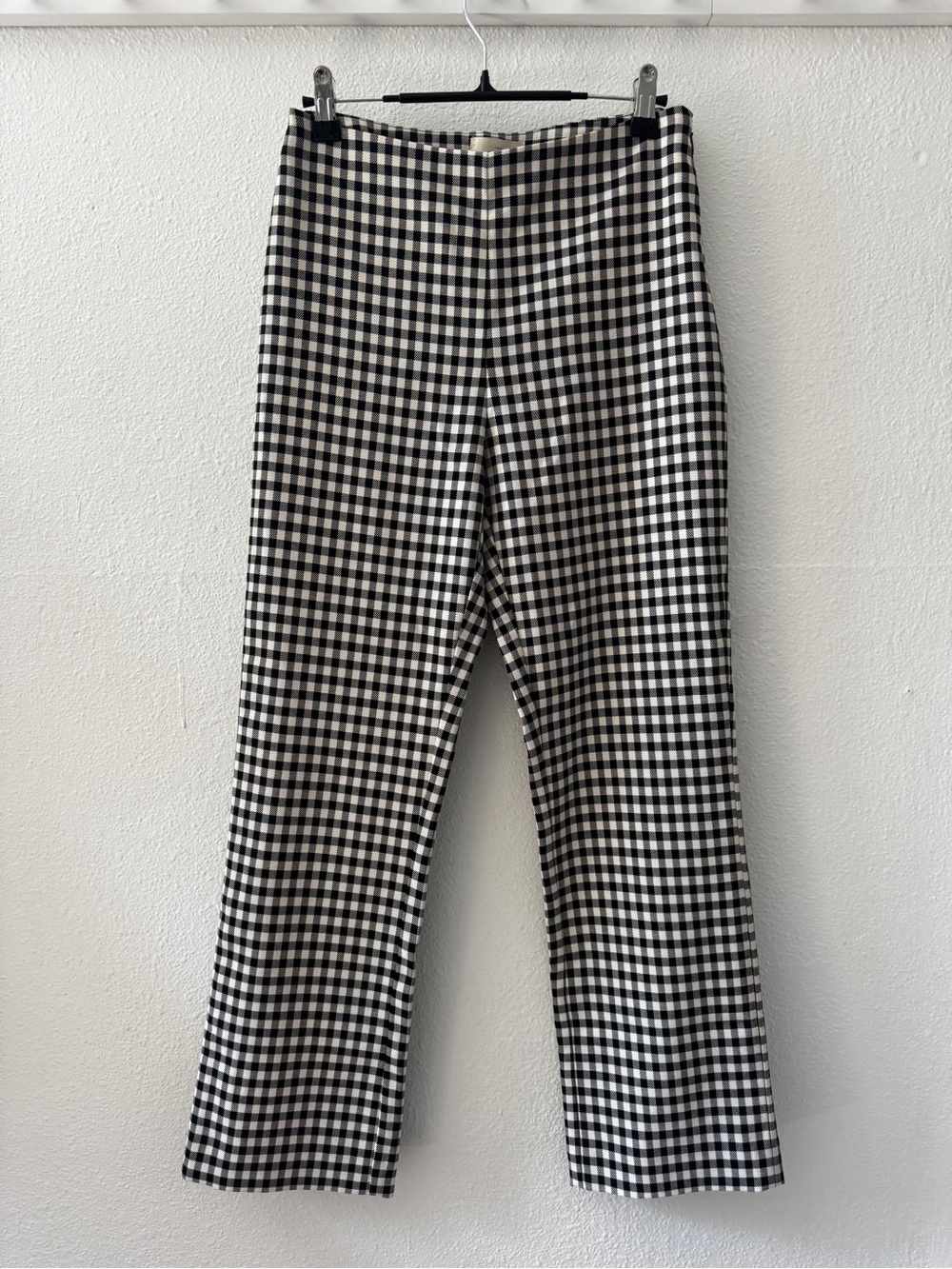 Sezane Black & White Gingham Pants